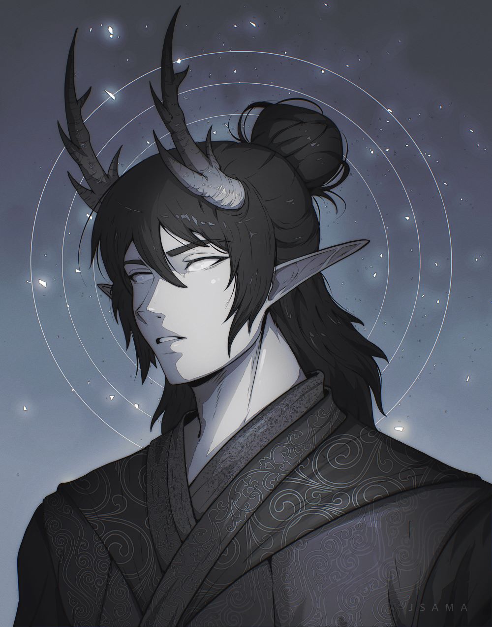 Shaded portrait